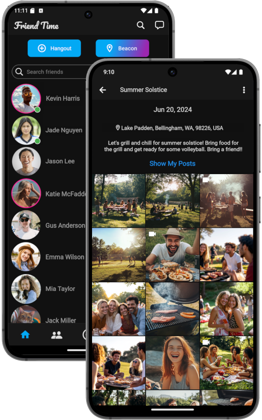 Friend Time Social App